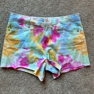 Judy Blue Tie-Dye Denim Jean Shorts